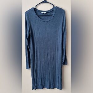 Ribbed Long Sleeve dress in